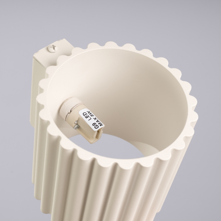 Wandlamp AURA 1xG9/10W/230V crème