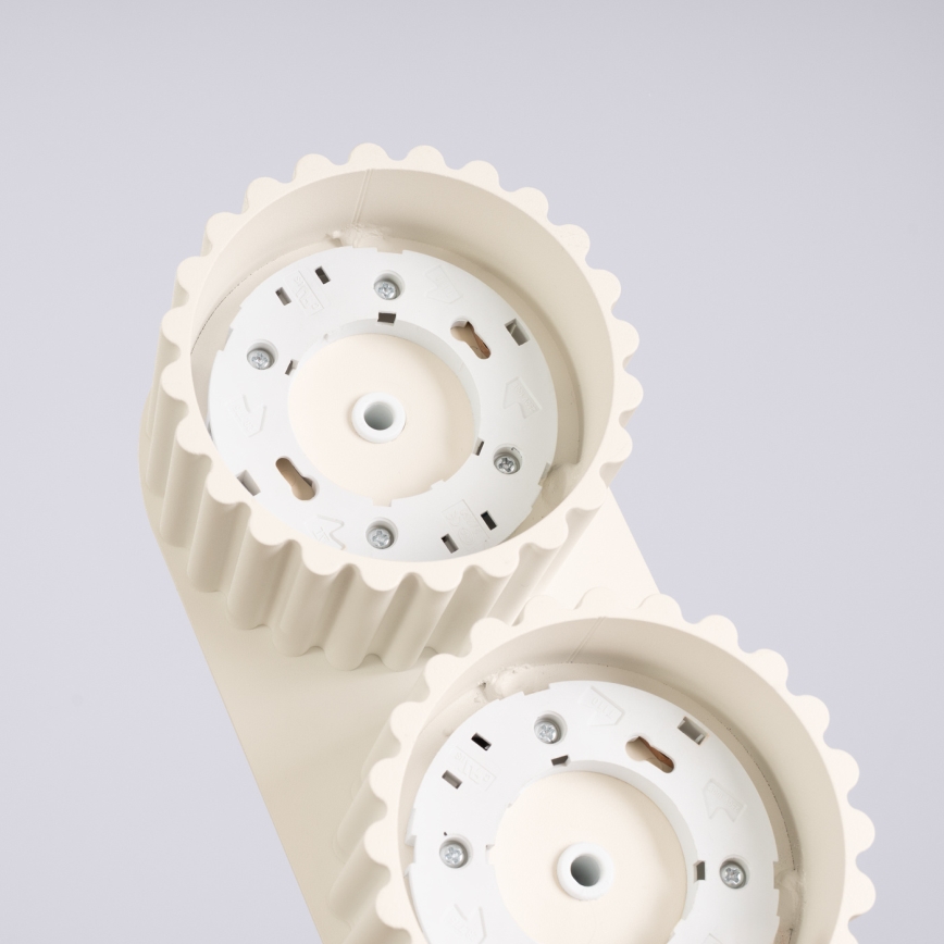 Spotlamp AURA 2xGX53/10W/230V crème