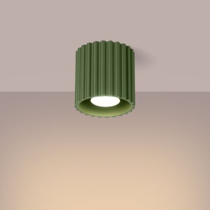 Spot AURA 1xGU10/10W/230V pr. 10 cm vert