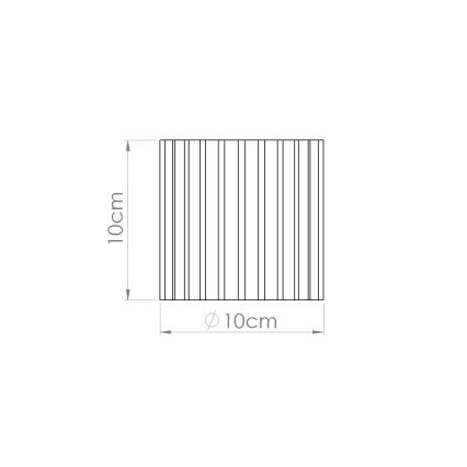 Spot AURA 1xGU10/10W/230V pr. 10 cm vert