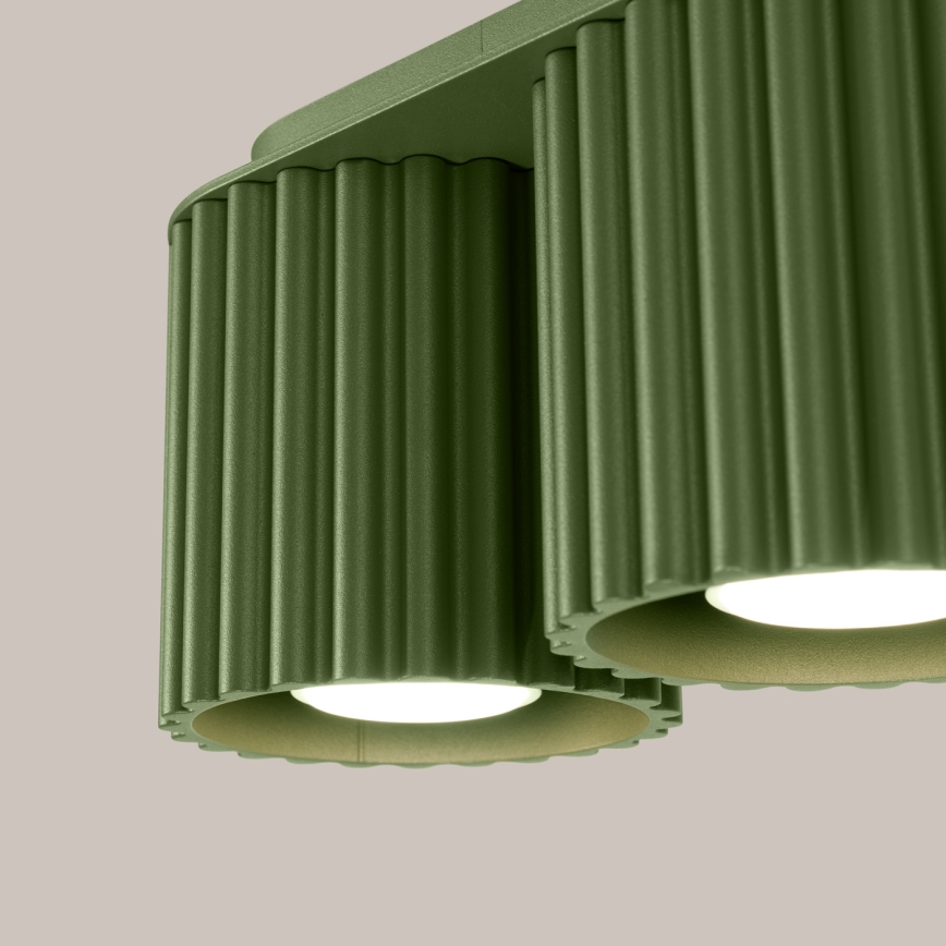 Spotlamp AURA 2xGU10/10W/230V groen