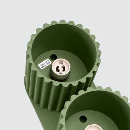 Spotlamp AURA 2xGU10/10W/230V groen