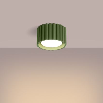 Spotlamp AURA 1xGX53/10W/230V Ø 10 cm groen