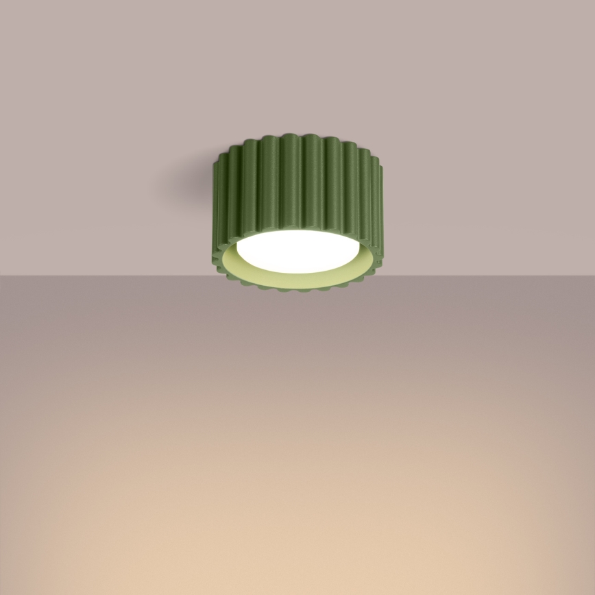Spotlamp AURA 1xGX53/10W/230V Ø 10 cm groen