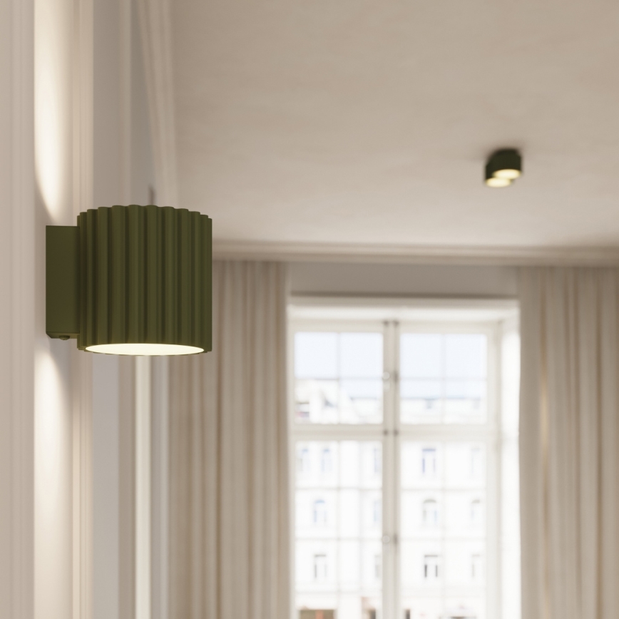 Plafondspot AURA 2xGX53/10W/230V groen
