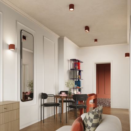 Spot AURA 1x GU10/10W/230V, 10 cm, orange