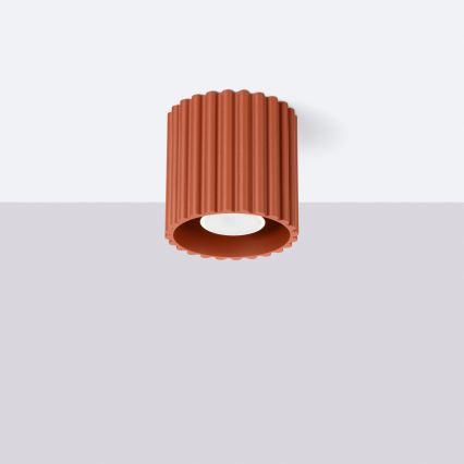 AURA spotlamp 1xGU10/10W/230V Ø 10 cm oranje