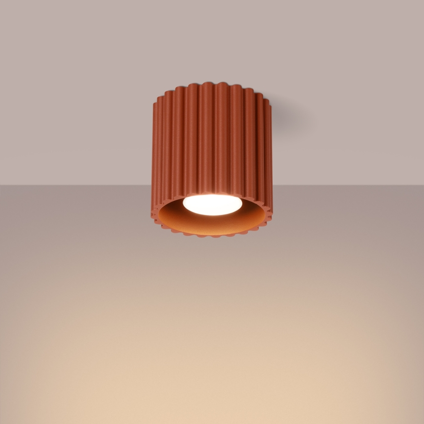 Spot AURA 1xGU10/10W/230V Ø 10 cm orange