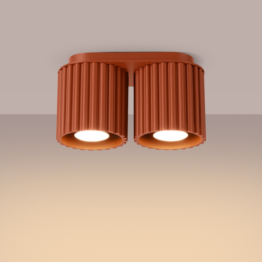 Spotlamp AURA 2xGU10/10W/230V oranje