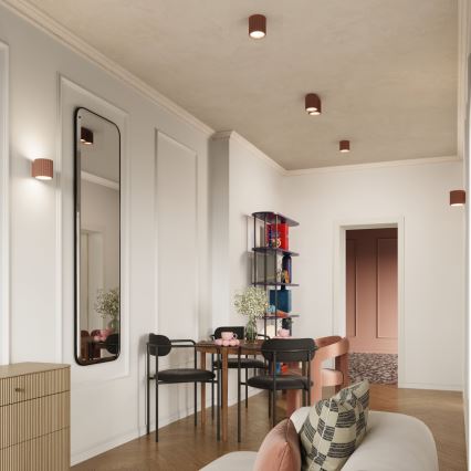 Spot AURA 1xGU10/10W/230V 10 cm marron