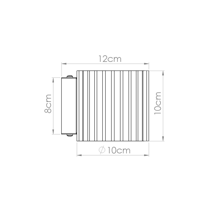 Applique murale AURA 1xG9/10W/230V marron