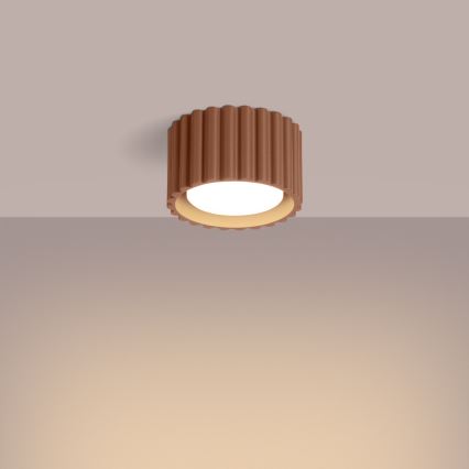 Spotlamp AURA 1xGX53/10W/230V Ø 10 cm bruin