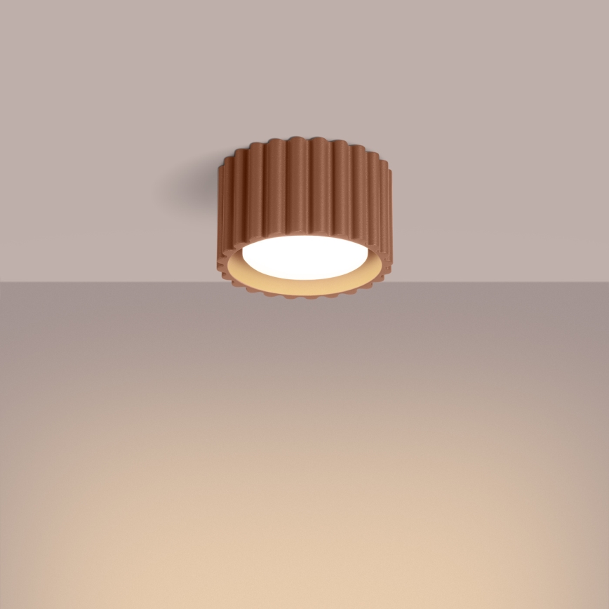 Spotlamp AURA 1xGX53/10W/230V Ø 10 cm bruin