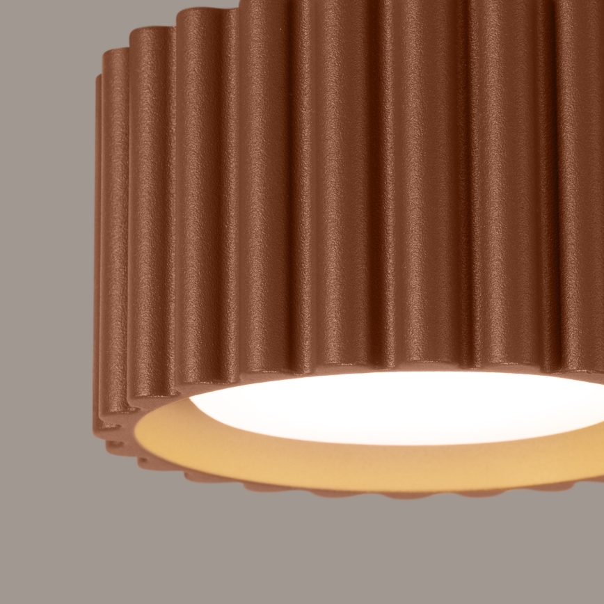 Spotlamp AURA 1xGX53/10W/230V Ø 10 cm bruin