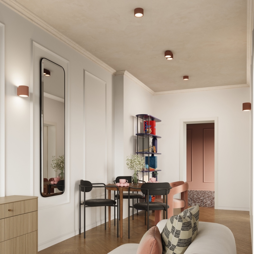 Spot AURA 1xGX53/10W/230V, Ø 10 cm, marron