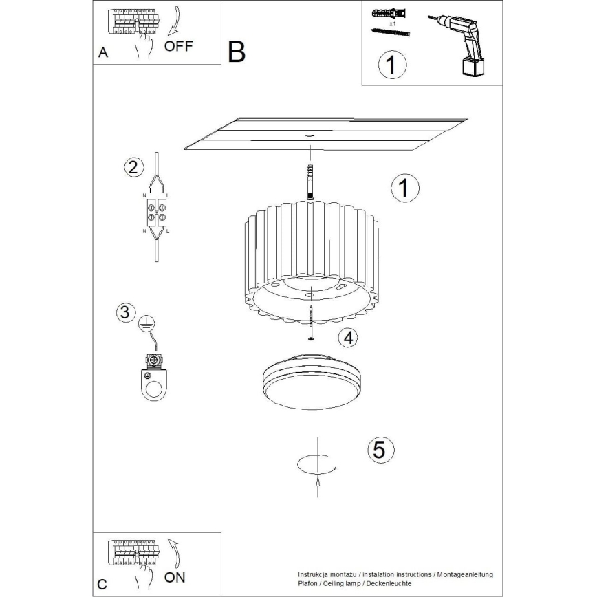 Spotlamp AURA 1xGX53/10W/230V 6 cm bruin