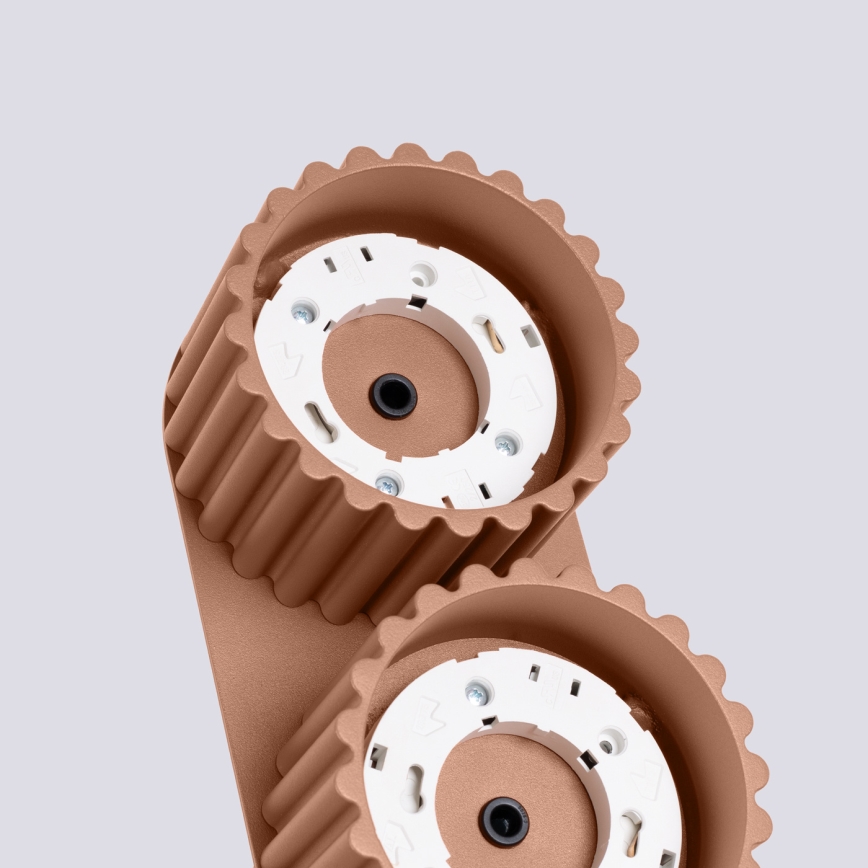 Spot AURA 2xGX53/10W/230V marron