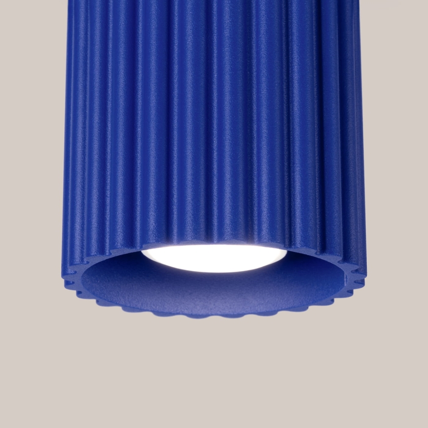 Plafondspot AURA 1xGU10/10W/230V Ø 10 cm blauw