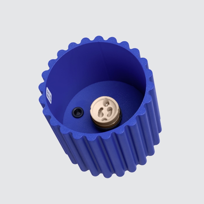 Plafondspot AURA 1xGU10/10W/230V Ø 10 cm blauw