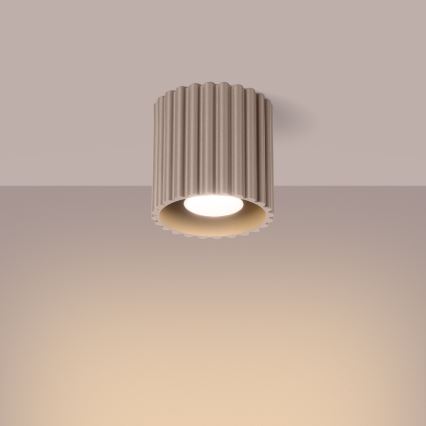 Spotlamp AURA 1xGU10/10W/230V 10 cm taupe