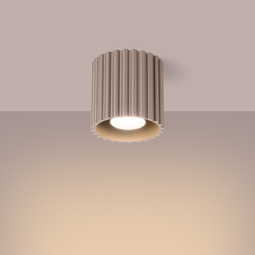 Spotlamp AURA 1xGU10/10W/230V 10 cm taupe