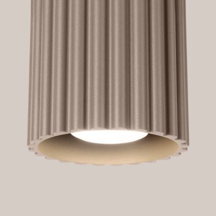 Spot AURA 1xGU10/10W/230V Ø 10 cm taupe