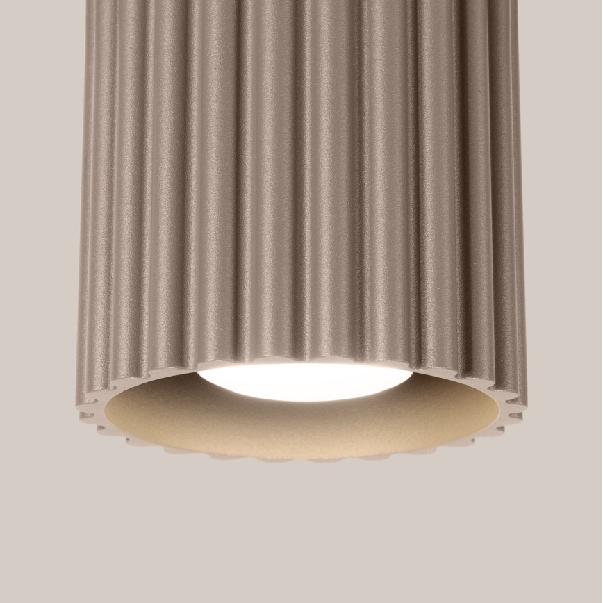 Spot AURA 1xGU10/10W/230V Ø 10 cm taupe