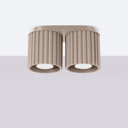 Spot AURA 2xGU10/10W/230V taupe