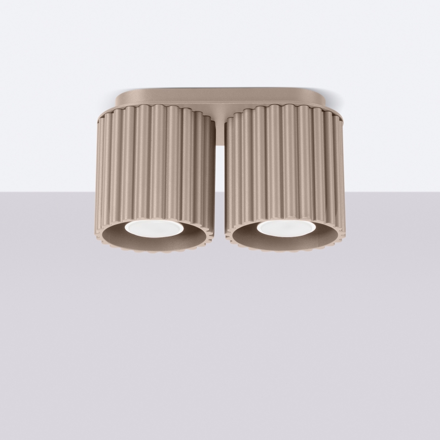 Spot AURA 2xGU10/10W/230V taupe