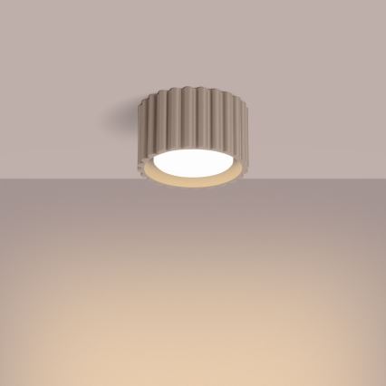 Spotlamp AURA 1xGX53/10W/230V Ø 10 cm taupe
