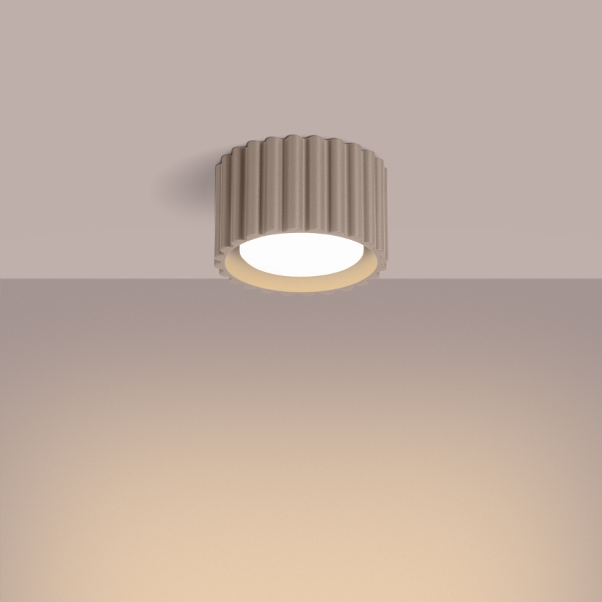 Spot AURA 1xGX53/10W/230V Ø 10 cm taupe