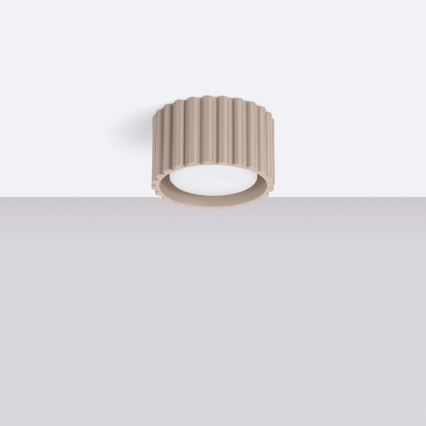 Spot AURA 1xGX53/10W/230V Ø 10 cm taupe