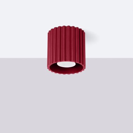 Spot AURA 1xGU10/10W/230V, Ø 10 cm, rood