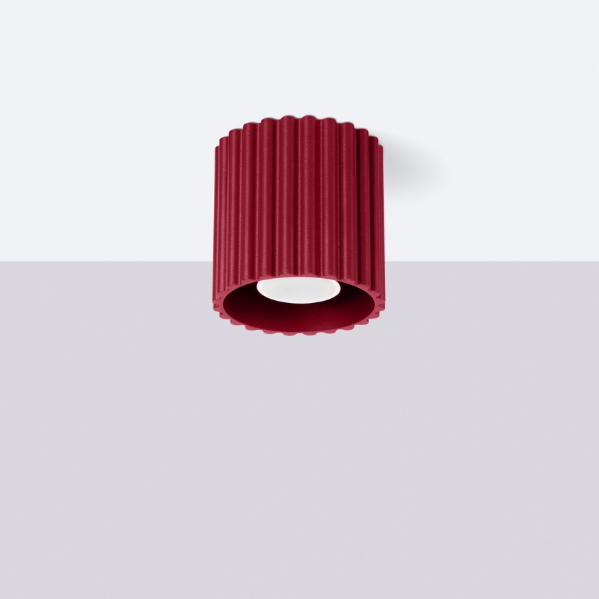 Spot AURA 1xGU10/10W/230V, Ø 10 cm, rood