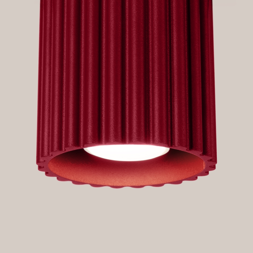 Spot AURA 1xGU10/10W/230V, Ø 10 cm, rood