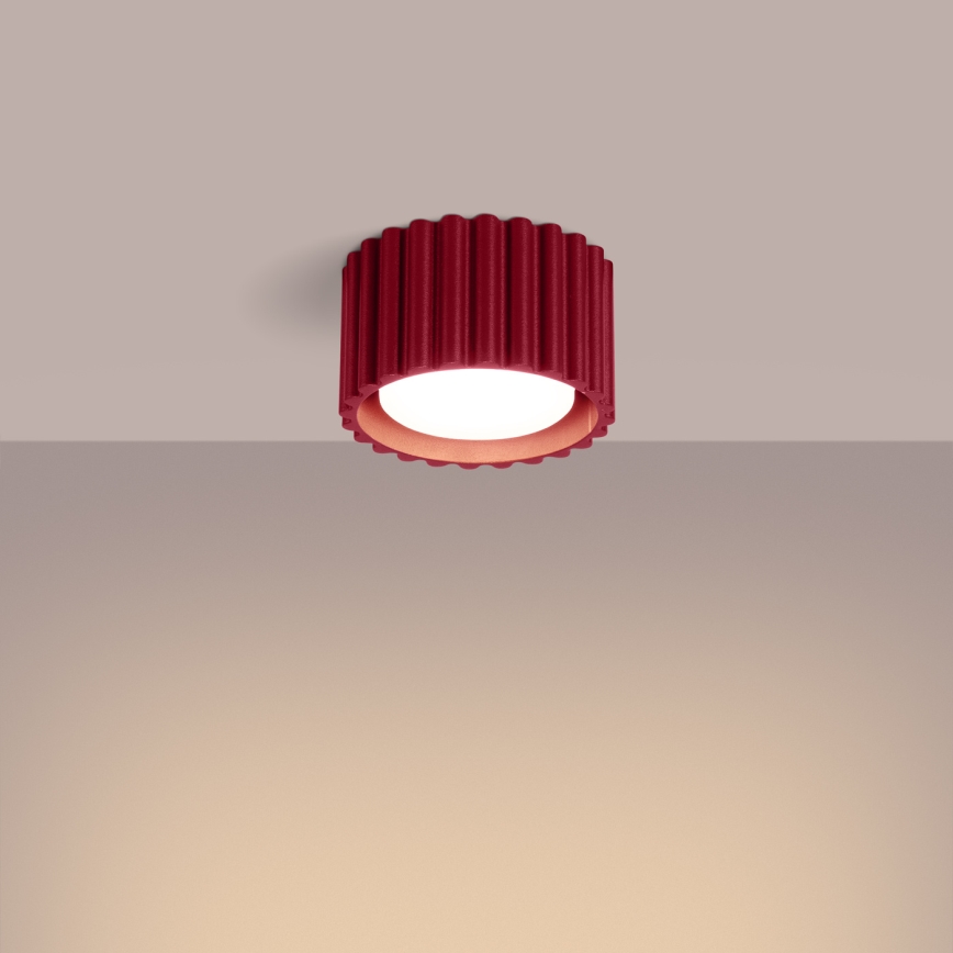 Spotlamp AURA 1xGX53/10W/230V Ø 10 cm rood