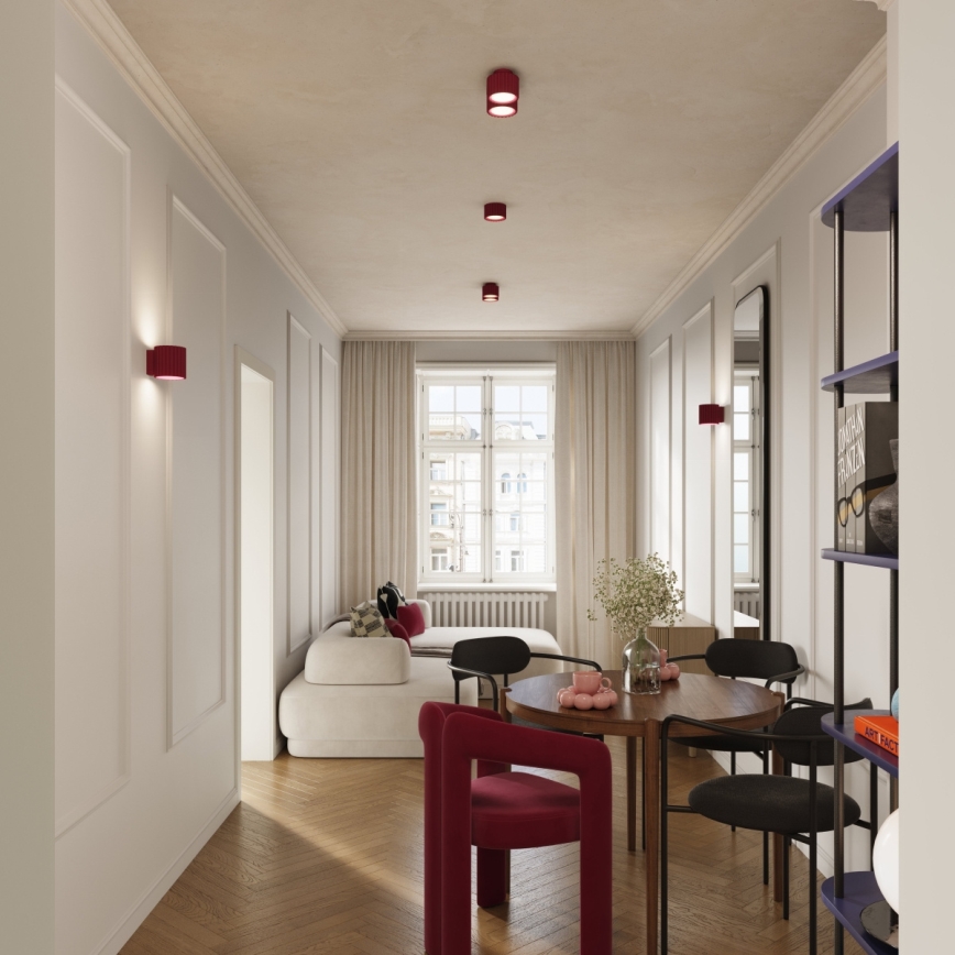 Spotlamp AURA 2xGX53/10W/230V rood