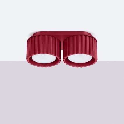 Spotlamp AURA 2xGX53/10W/230V rood