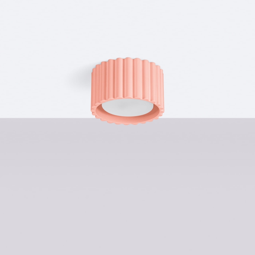 Plafondspot AURA 1xGX53/10W/230V Ø 10 cm roze