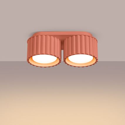 AURA spotlamp 2x GX53/10W/230V, roze