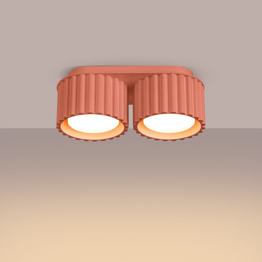 AURA spotlamp 2x GX53/10W/230V, roze