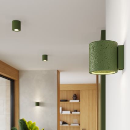 Wandspot ORBIS 1xG9/8W/230V beton/groen