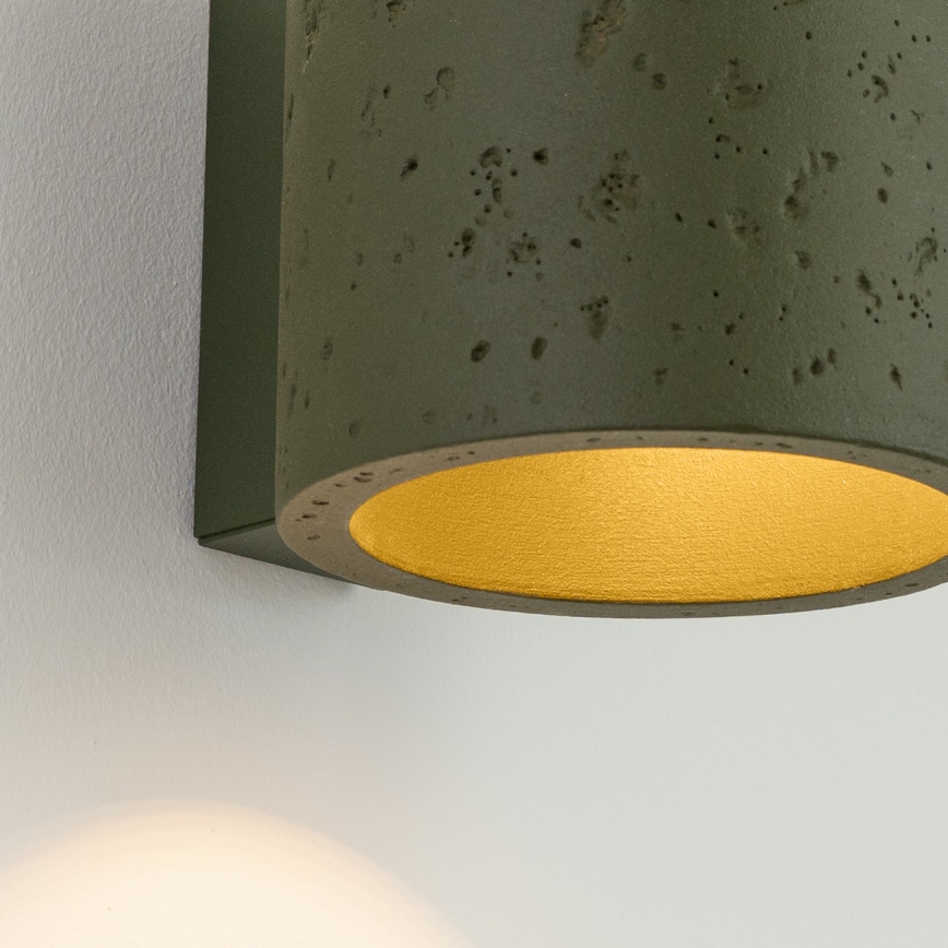 Wandspot ORBIS 1xG9/8W/230V beton/groen