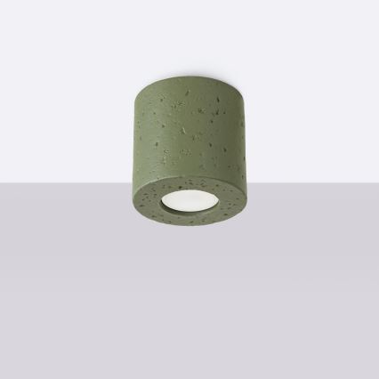 Spot ORBIS 1xGU10/10W/230V béton/vert