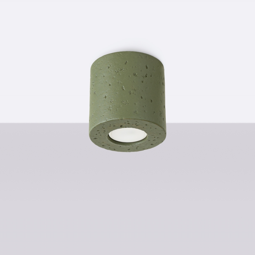 Spot ORBIS 1xGU10/10W/230V béton/vert