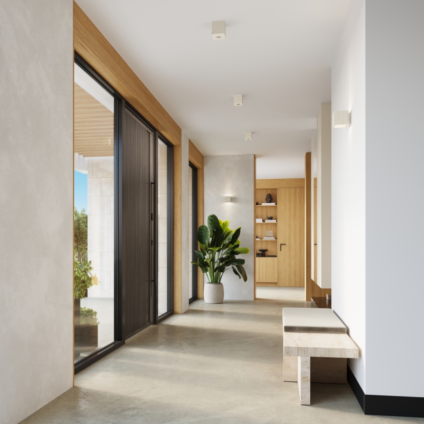 Applique murale spot QUAD 1xG9/8W/230V béton/crème