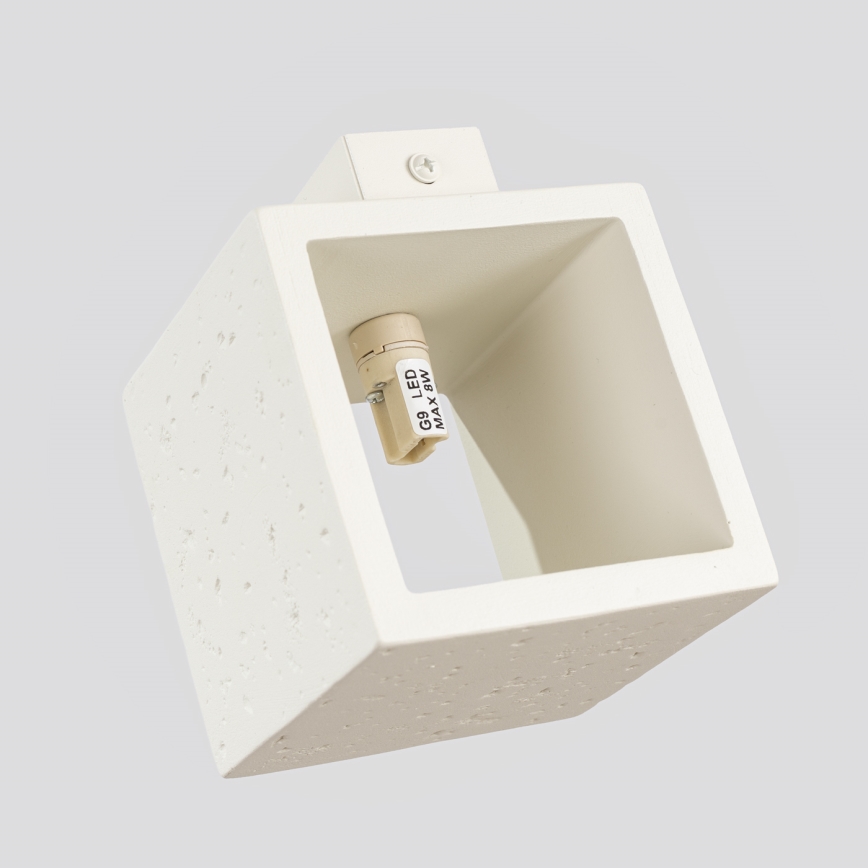 Applique murale spot QUAD 1xG9/8W/230V béton/crème