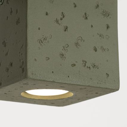 Spot QUAD 1xGU10/10W/230V béton/vert