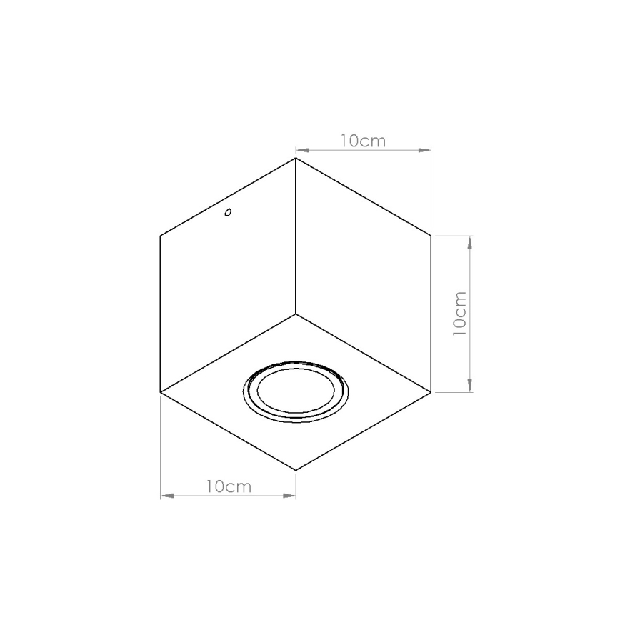 Spot QUAD 1xGU10/10W/230V béton/vert