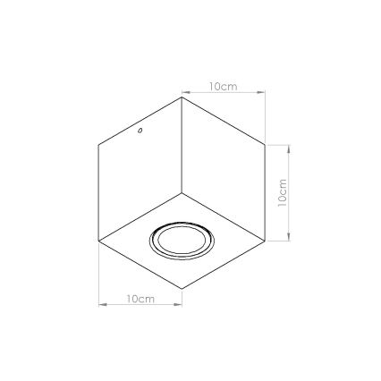 Spot d'éclairage QUAD 1xGU10/10W/230V béton/crème